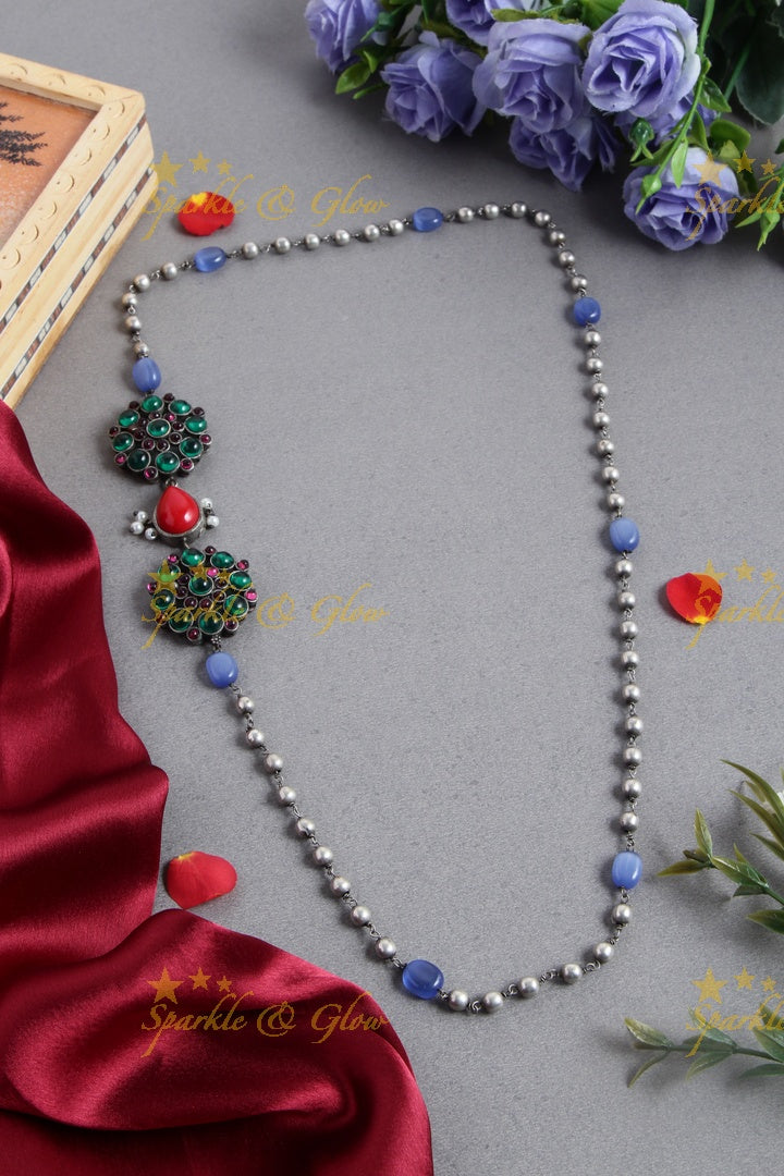 SLA beaded MOP chain - Multi