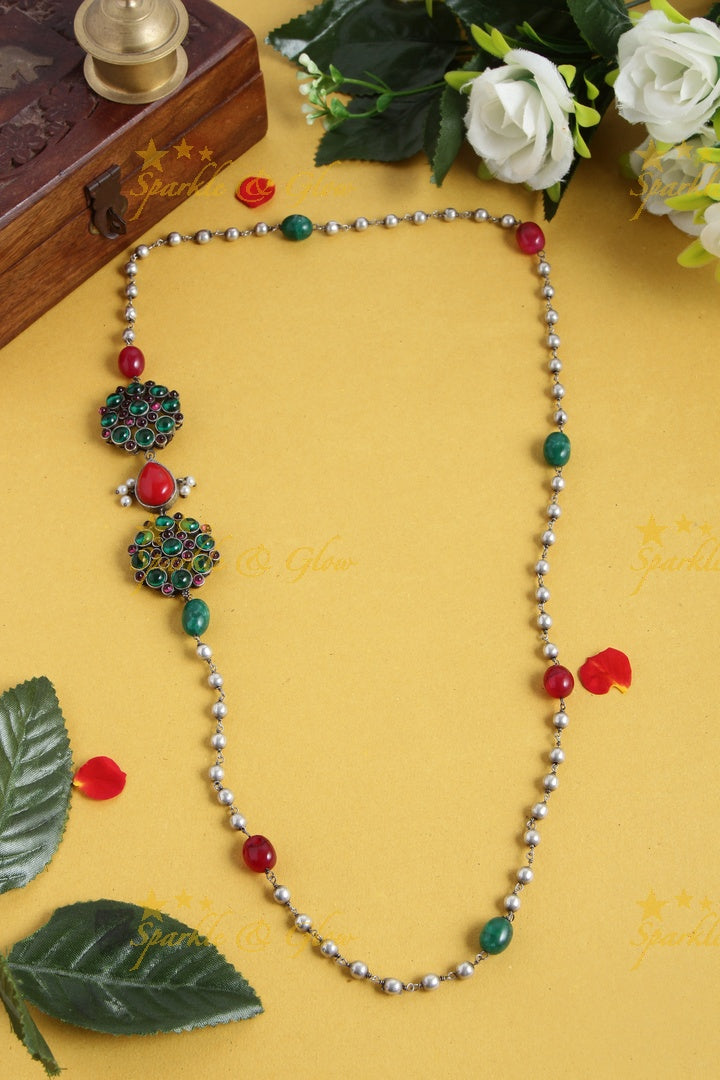 SLA beaded MOP chain - Multi 2