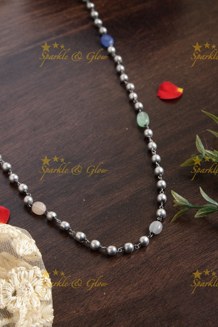 SLA beaded MOP chain - Multi