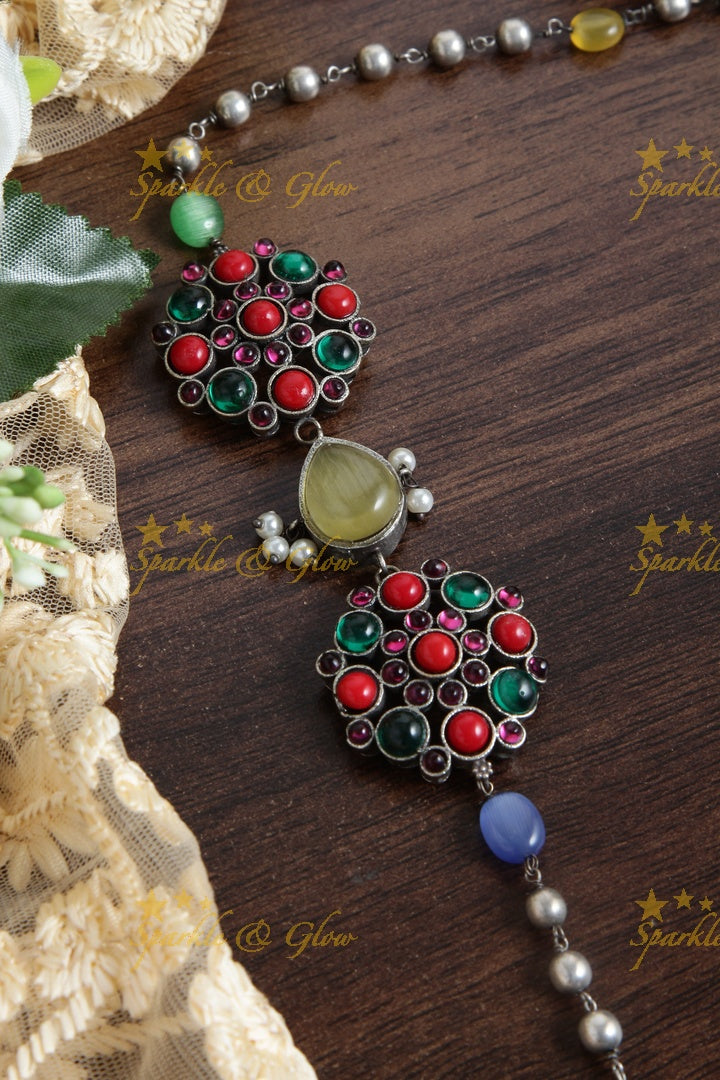 SLA beaded MOP chain - Multi