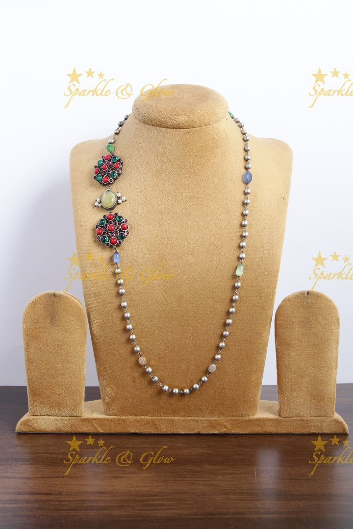 SLA beaded MOP chain - Multi
