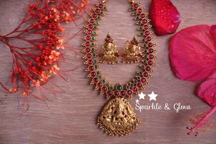 Kemp Stones Lakshmi Short Necklace - Green - Sparkle and Glow