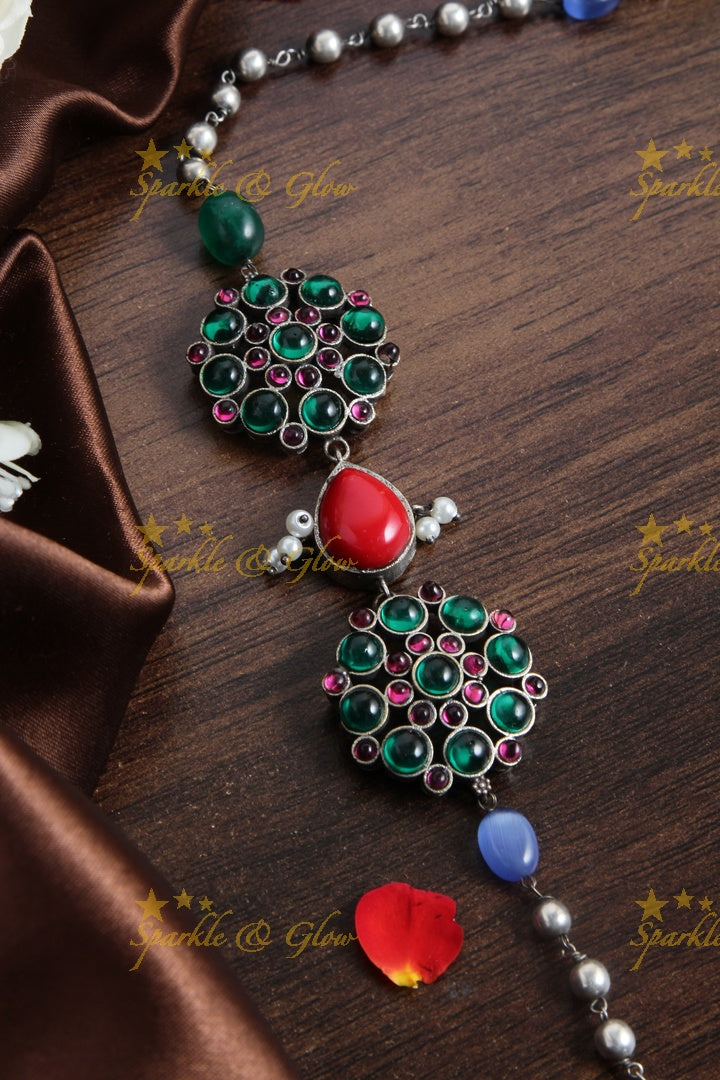 SLA beaded MOP chain - Multi 2