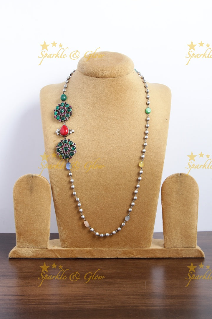 SLA beaded MOP chain - Multi 2