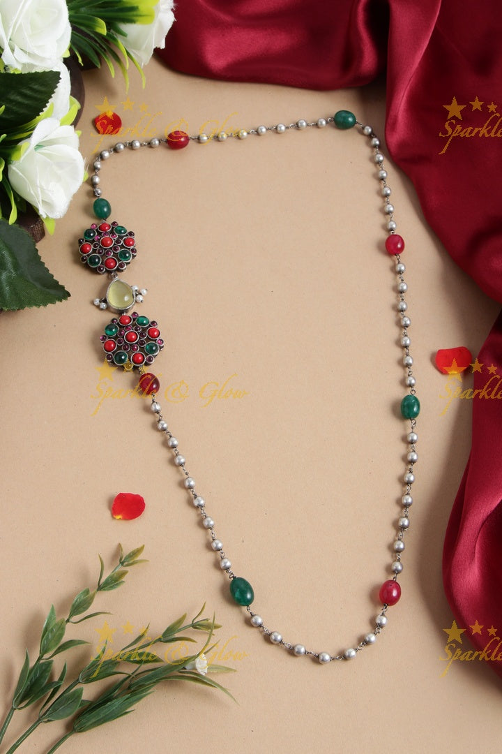 SLA beaded MOP chain - Multi 2