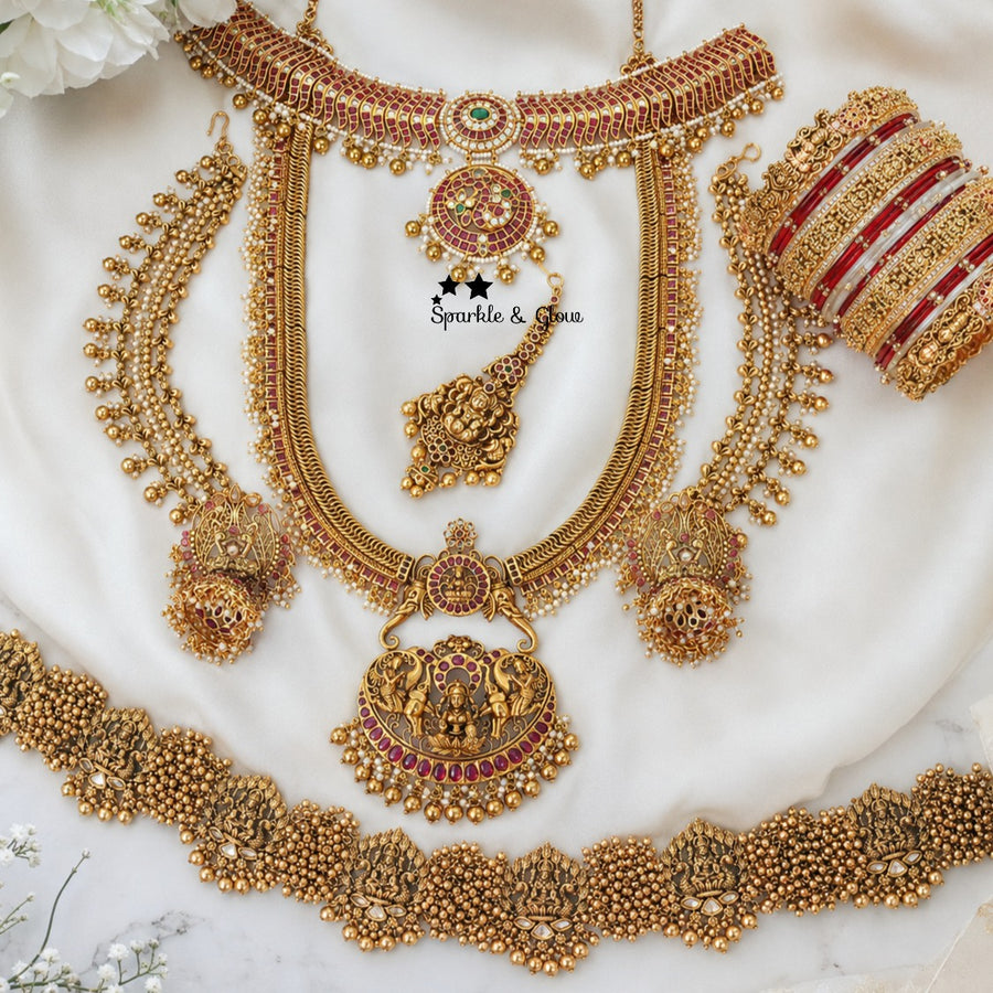 💛 “Temple jewellery that makes every bridal moment unforgettable.”
Wedding Season Sale Get 15% discount on sitewide
Get Free Gift Above 10k
Get free Domestic shipping
above 2000/- and for international its discounted shipping
1.ID L-26399,C-26400,E-28190 ,EC-25916,H-28601,M-26402
2.ID L-15021,C-27612,E-31449,EC-9522,H-8789,M-12054
3.ID L-25644,C-19350,E-15454,EC-27981,H-8789,M-7204
4.ID L-29232,C-4174,E-31449,EC-31709,H-15498,M-26866
5.ID L-26786,C-28415,E- 29555,EC-31702,H-13308,M-15996

visit website to 