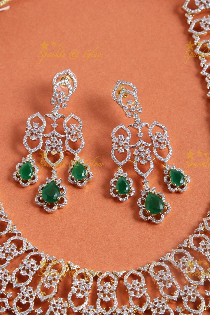 Stunning AD floral haram - Sparkle and Glow - Back Thread - 