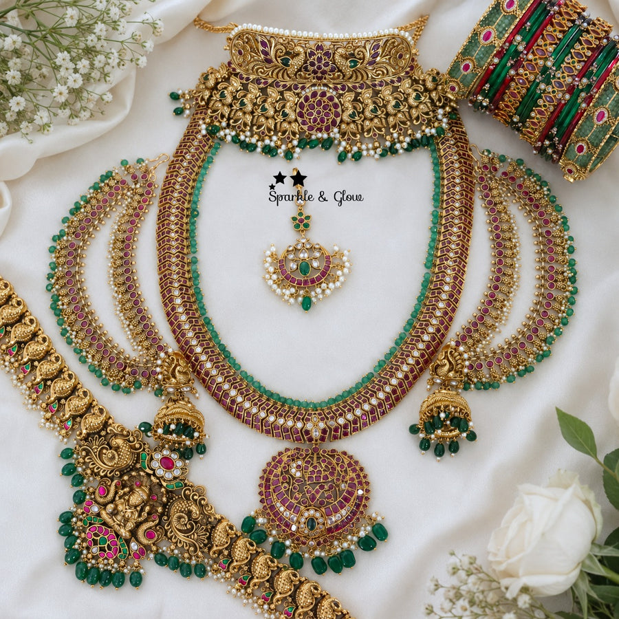 💛 “Temple jewellery that makes every bridal moment unforgettable.”
Wedding Season Sale Get 15% discount on sitewide
Get Free Gift Above 10k
Get free Domestic shipping
above 2000/- and for international its discounted shipping
1.ID L-26399,C-26400,E-28190 ,EC-25916,H-28601,M-26402
2.ID L-15021,C-27612,E-31449,EC-9522,H-8789,M-12054
3.ID L-25644,C-19350,E-15454,EC-27981,H-8789,M-7204
4.ID L-29232,C-4174,E-31449,EC-31709,H-15498,M-26866
5.ID L-26786,C-28415,E- 29555,EC-31702,H-13308,M-15996

visit website to 