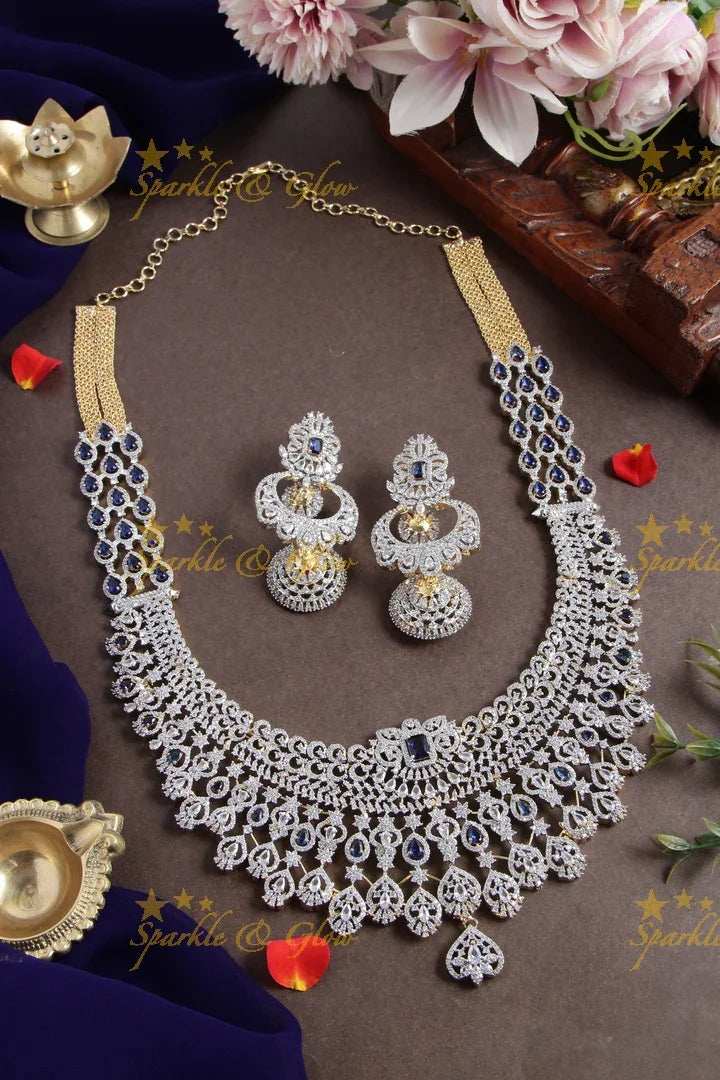 Diamond Replica Exquisite GJ polish haram - Green - Sparkle and Glow