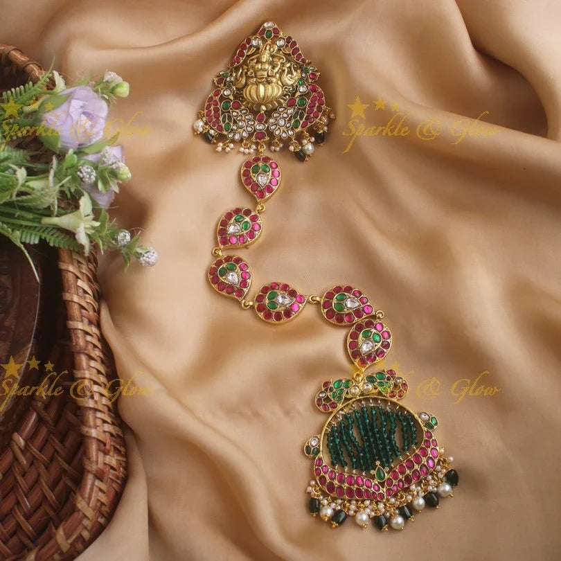 Traditional Jadau Lakshmi Gold Alike Jadabilla