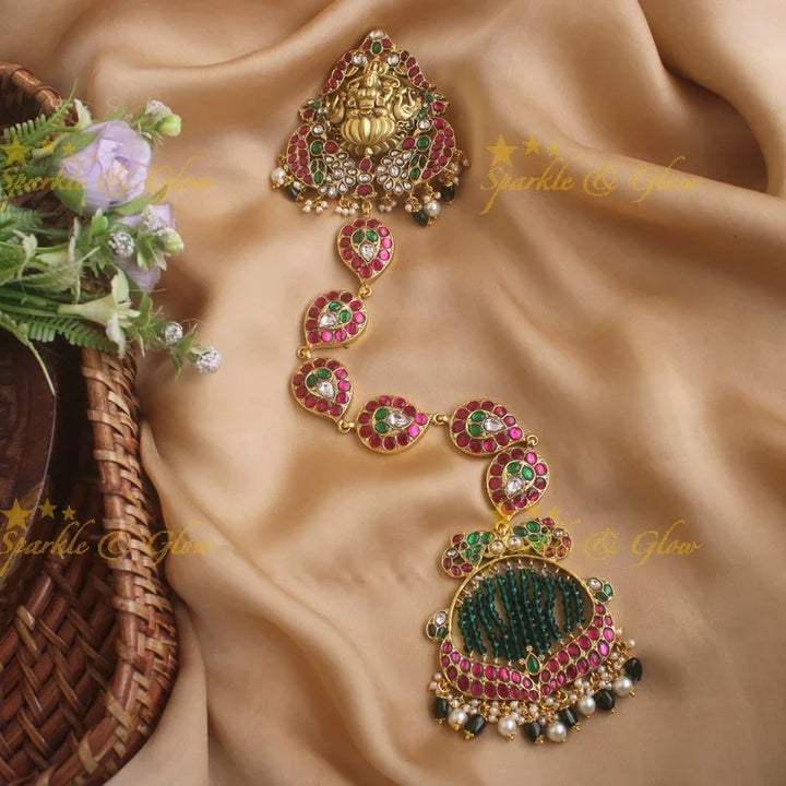 Traditional Jadau Lakshmi Gold Alike Jadabilla