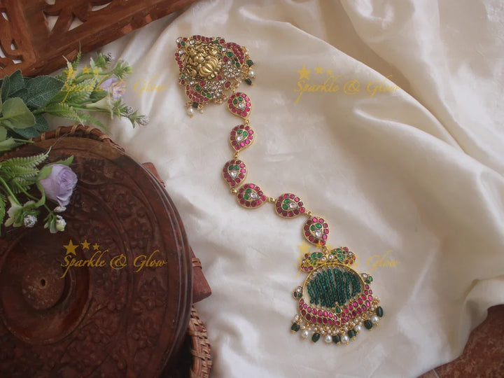 Traditional Jadau Lakshmi Gold Alike Jadabilla
