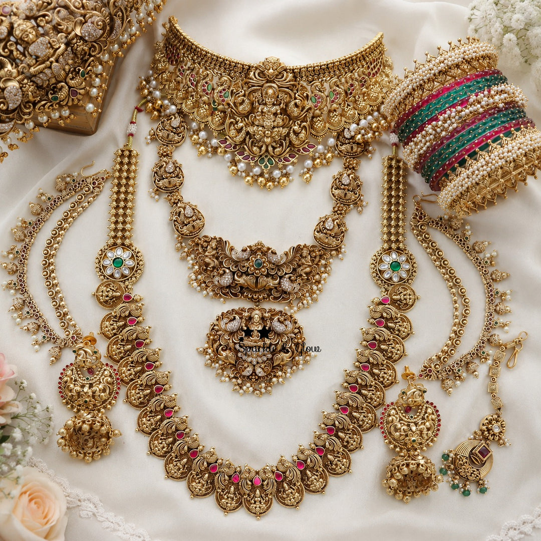 “A bridal look isn’t complete without this divine Temple Jewellery! 👑”
Wedding Season Sale Get 15% discount on sitewide
Get Free Gift Above 10k
Get free Domestic shipping
above 2000/- and for international its discounted shipping
1.ID 29702
2.ID L-11627,S-25643,C-10727,E-14538,EC-12949,H-5963,M-25114
3.ID L-23403,S-19349,C-11607,EC-22034,M-8464

visit website to place your order, link in the bio
www.sparkleandglow.co.in
Note: We don't take orders from any other Instagram pages or WhatsApp numbers other tha