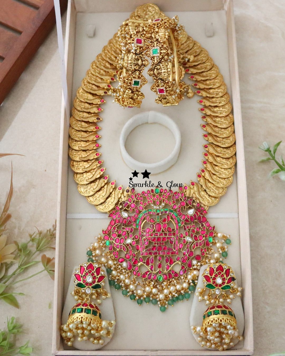 “A bridal look this divine deserves a temple jewellery set 👑✨”
Wedding Season Sale Get 15% discount on sitewide
Get Free Gift Above 10k
Get free Domestic shipping
above 2000/- and for international its discounted shipping

1.ID 32889_2_4
2.ID 32895_2_4
3.ID 32896_2_4
4.ID 32900_2_4
5.ID L-29048,B-20130
6.ID L-27214,B-8130_2_4,31756_2_4
7.ID L-29047,B-31738_2_4,20130
8.ID L-27193,B-24353,31739_2_4
9.ID L-27533,B-24570,24587,24581_2_8
10.ID L-25638,E-2769,B-24582

visit website to place your order, link in t