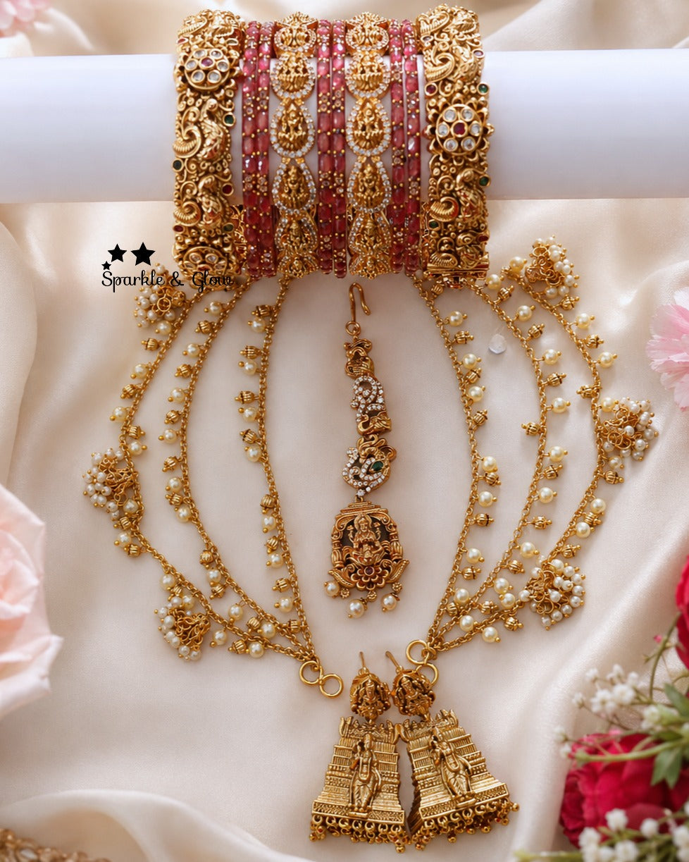 Bridal Jumukas Earchain Combo