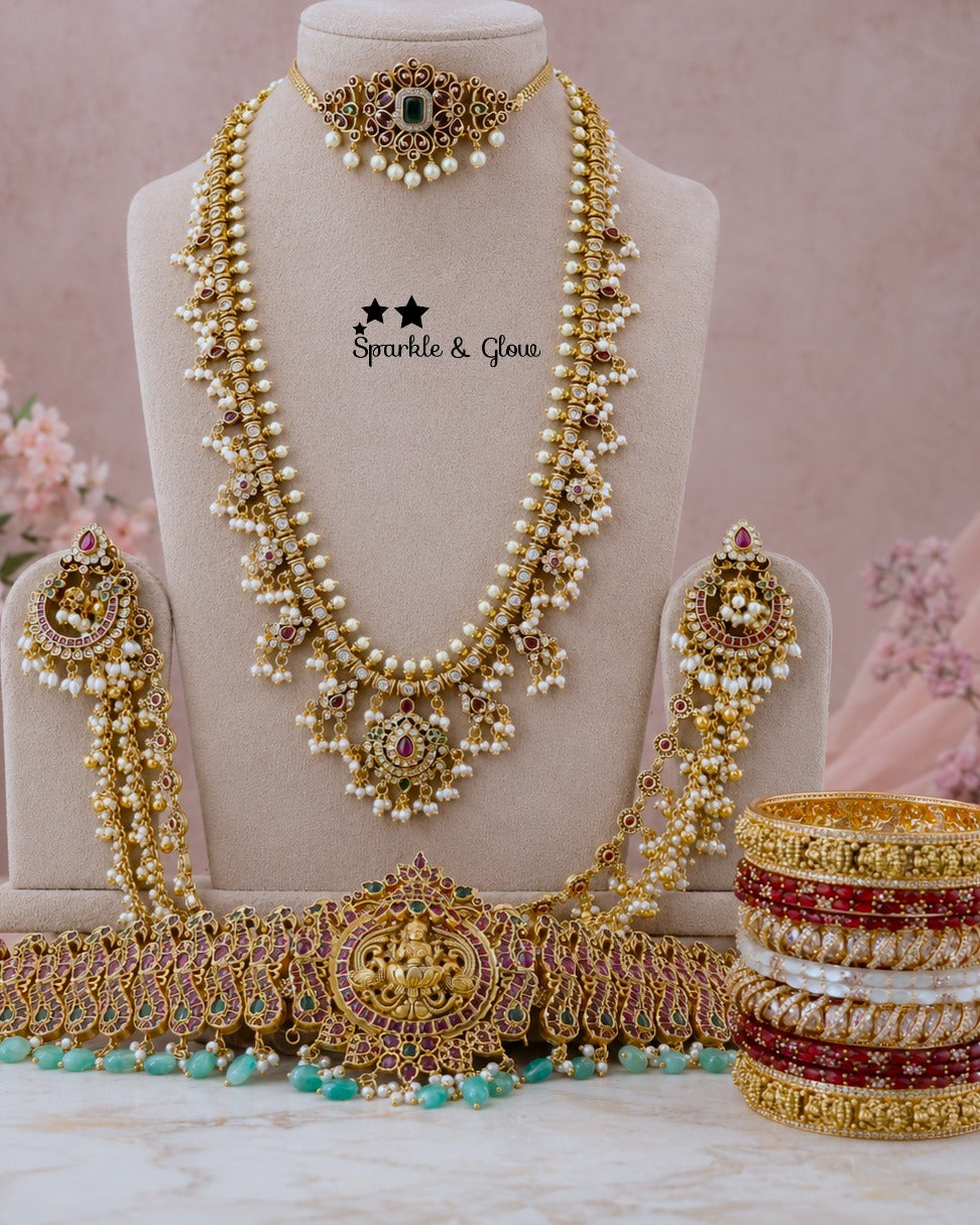 👑 Your bridal look deserves this royal Guttapusalu moment!
Wedding Season Sale Get 15% discount on sitewide
Get Free Gift Above 10k
Get free Domestic shipping
above 2000/- and for international its discounted shipping

1.ID L-455,C-259,E-17101,EC- 818,H-5963
2.ID L-19955,C-16174,EC-31714,H-30296
3.ID L-8093,C-8529,EC- 12949,H-30296
4.ID L-7949,C-1192,EC-31681,H-5963
5.ID L-2023,C-13722,EC-12951,H-8798
6.ID L- 6544,C-3064,E-11245,EC-31709,H-7695
7.ID L-27542,C-32460,E-17101,EC-24320,H-30296
8.ID L-27539,C-1