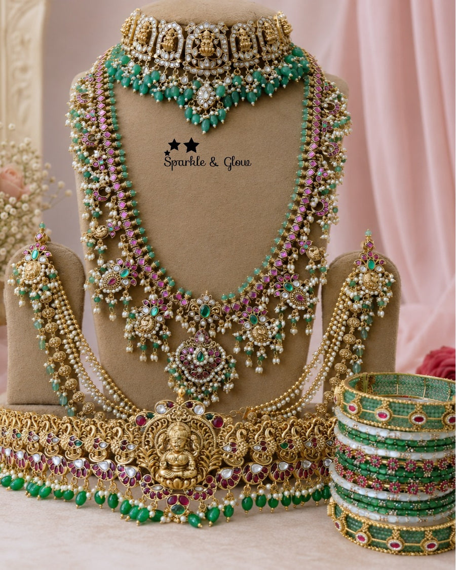 👑 Your bridal look deserves this royal Guttapusalu moment!
Wedding Season Sale Get 15% discount on sitewide
Get Free Gift Above 10k
Get free Domestic shipping
above 2000/- and for international its discounted shipping

1.ID L-455,C-259,E-17101,EC- 818,H-5963
2.ID L-19955,C-16174,EC-31714,H-30296
3.ID L-8093,C-8529,EC- 12949,H-30296
4.ID L-7949,C-1192,EC-31681,H-5963
5.ID L-2023,C-13722,EC-12951,H-8798
6.ID L- 6544,C-3064,E-11245,EC-31709,H-7695
7.ID L-27542,C-32460,E-17101,EC-24320,H-30296
8.ID L-27539,C-1