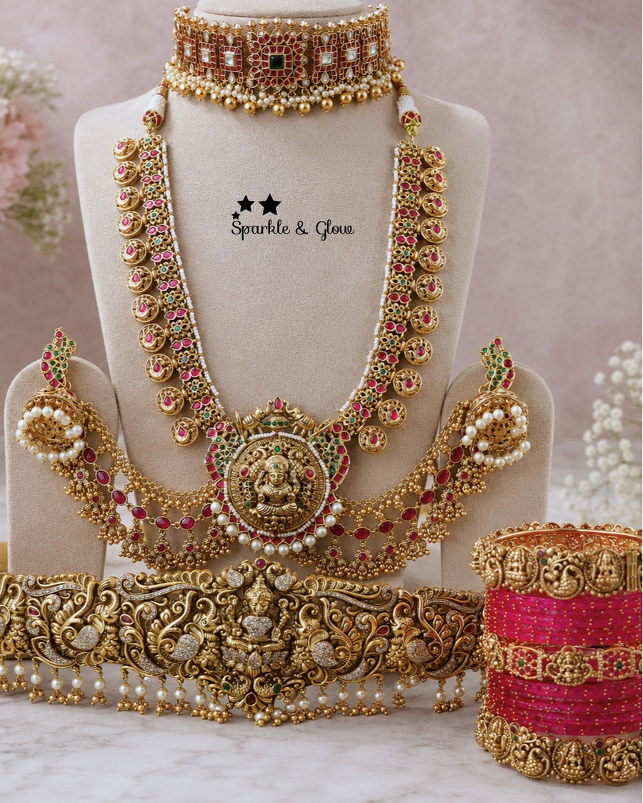👑 Your bridal look deserves this royal Guttapusalu moment!
Wedding Season Sale Get 15% discount on sitewide
Get Free Gift Above 10k
Get free Domestic shipping
above 2000/- and for international its discounted shipping

1.ID L-455,C-259,E-17101,EC- 818,H-5963
2.ID L-19955,C-16174,EC-31714,H-30296
3.ID L-8093,C-8529,EC- 12949,H-30296
4.ID L-7949,C-1192,EC-31681,H-5963
5.ID L-2023,C-13722,EC-12951,H-8798
6.ID L- 6544,C-3064,E-11245,EC-31709,H-7695
7.ID L-27542,C-32460,E-17101,EC-24320,H-30296
8.ID L-27539,C-1