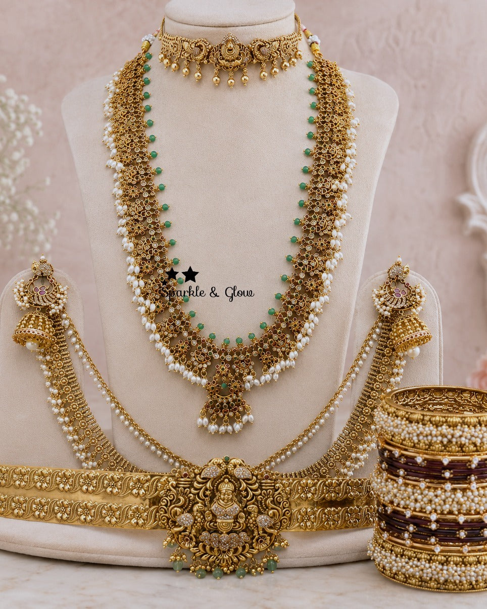 👑 Your bridal look deserves this royal Guttapusalu moment!
Wedding Season Sale Get 15% discount on sitewide
Get Free Gift Above 10k
Get free Domestic shipping
above 2000/- and for international its discounted shipping

1.ID L-455,C-259,E-17101,EC- 818,H-5963
2.ID L-19955,C-16174,EC-31714,H-30296
3.ID L-8093,C-8529,EC- 12949,H-30296
4.ID L-7949,C-1192,EC-31681,H-5963
5.ID L-2023,C-13722,EC-12951,H-8798
6.ID L- 6544,C-3064,E-11245,EC-31709,H-7695
7.ID L-27542,C-32460,E-17101,EC-24320,H-30296
8.ID L-27539,C-1