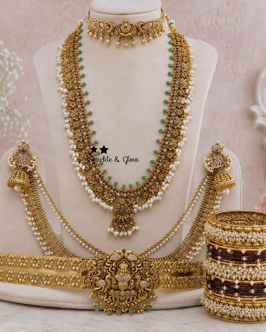 👑 Your bridal look deserves this royal Guttapusalu moment!
Wedding Season Sale Get 15% discount on sitewide
Get Free Gift Above 10k
Get free Domestic shipping
above 2000/- and for international its discounted shipping

1.ID L-455,C-259,E-17101,EC- 818,H-5963
2.ID L-19955,C-16174,EC-31714,H-30296
3.ID L-8093,C-8529,EC- 12949,H-30296
4.ID L-7949,C-1192,EC-31681,H-5963
5.ID L-2023,C-13722,EC-12951,H-8798
6.ID L- 6544,C-3064,E-11245,EC-31709,H-7695
7.ID L-27542,C-32460,E-17101,EC-24320,H-30296
8.ID L-27539,C-1