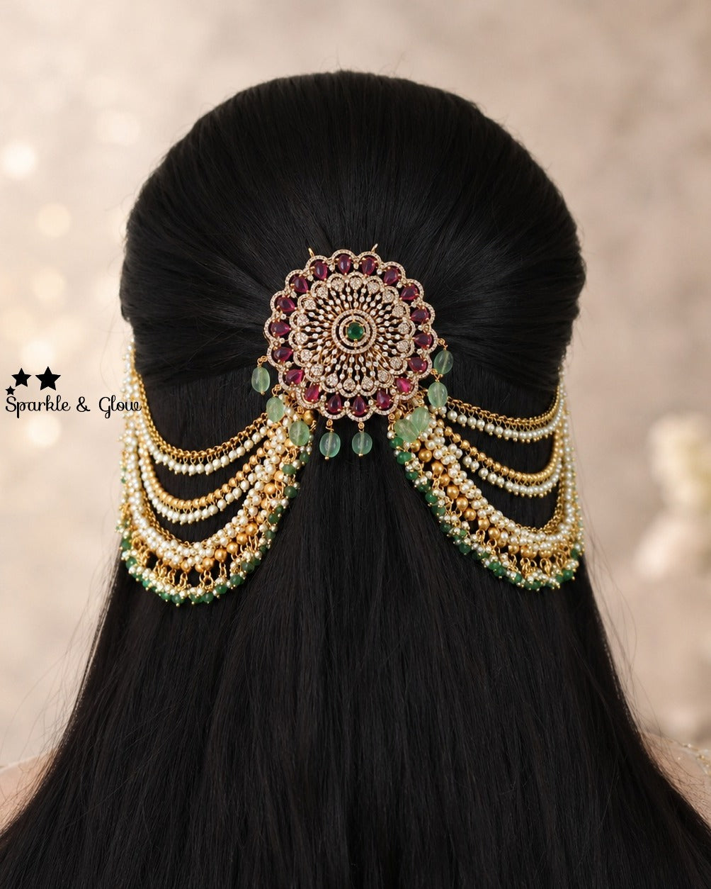 🌸 “The hair accessory that instantly gives you a royal look!”
Wedding Season Sale Get 15% discount on sitewide
Get Free Gift Above 10k
Get free Domestic shipping
above 2000/- and for international its discounted shipping

1.ID J-32837,EC-31714
2.ID J-16438,EC-31714
3.ID J-10782,EC-31714
4.ID J-19726,EC-31714
5.ID J-26758,EC-31714
6.ID J- 30070,EC-31714
7.ID J-21525,EC-31714
8.ID J-32839,EC-31714 

visit website to place your order, link in the bio
www.sparkleandglow.co.in
Note: We don't take orders from an