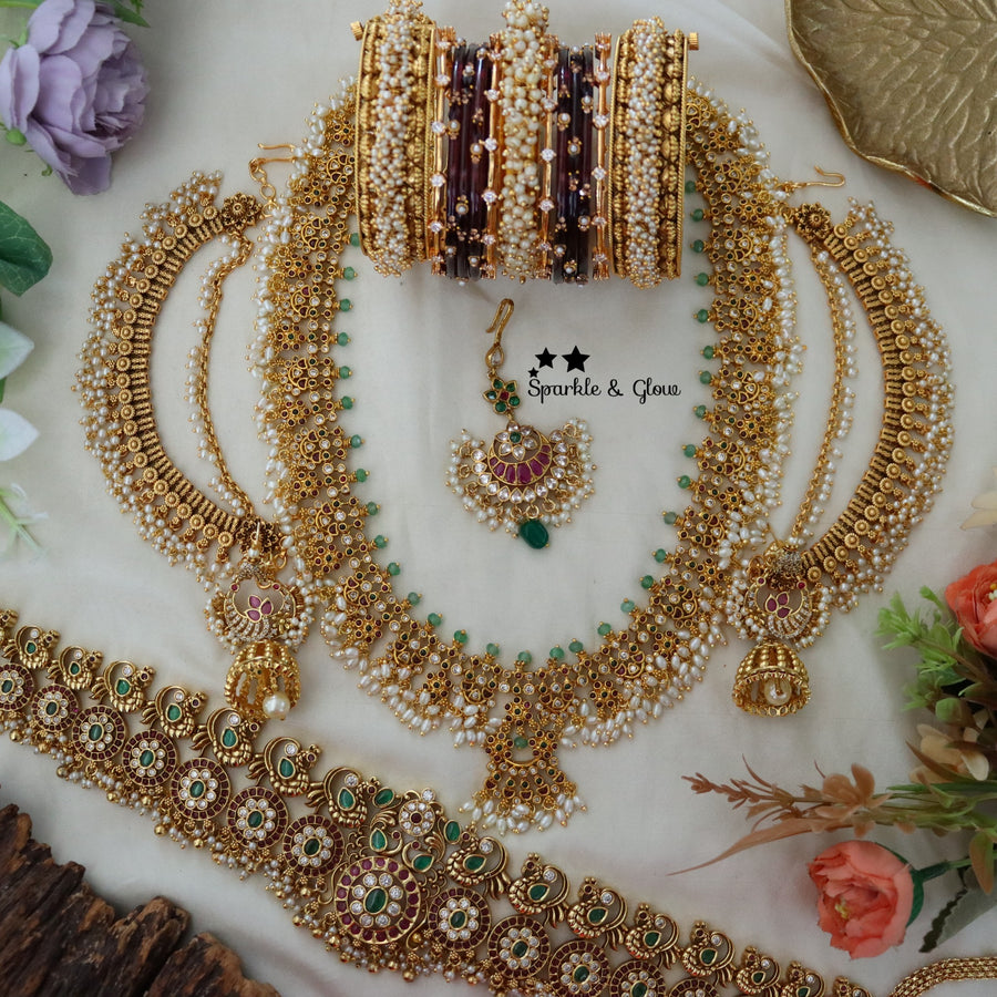 👑 “The Guttapusalu bridal set that makes every bride look royal!” ✨
Wedding Season Sale Get 15% discount on sitewide
Get Free Gift Above 10k
Get free Domestic shipping
above 2000/- and for international its discounted shipping

1.ID L-455,E- 17101,EC-818,H-27539,M-7204
2.ID L-8093,EC-12949,H- 15494,M-31416
3.ID L-19955,EC-31714,H-15449,M-31713
4.ID L- 6544,E-11245,EC- 31709,H-8789,M-29101
5.ID L-18091,EC-27951,H-15449,M-25119
6.ID L-2023,EC-12951,H-3479,M-15996
7.ID L-27542,E-17101,EC-24320,H-8789,M-26862
