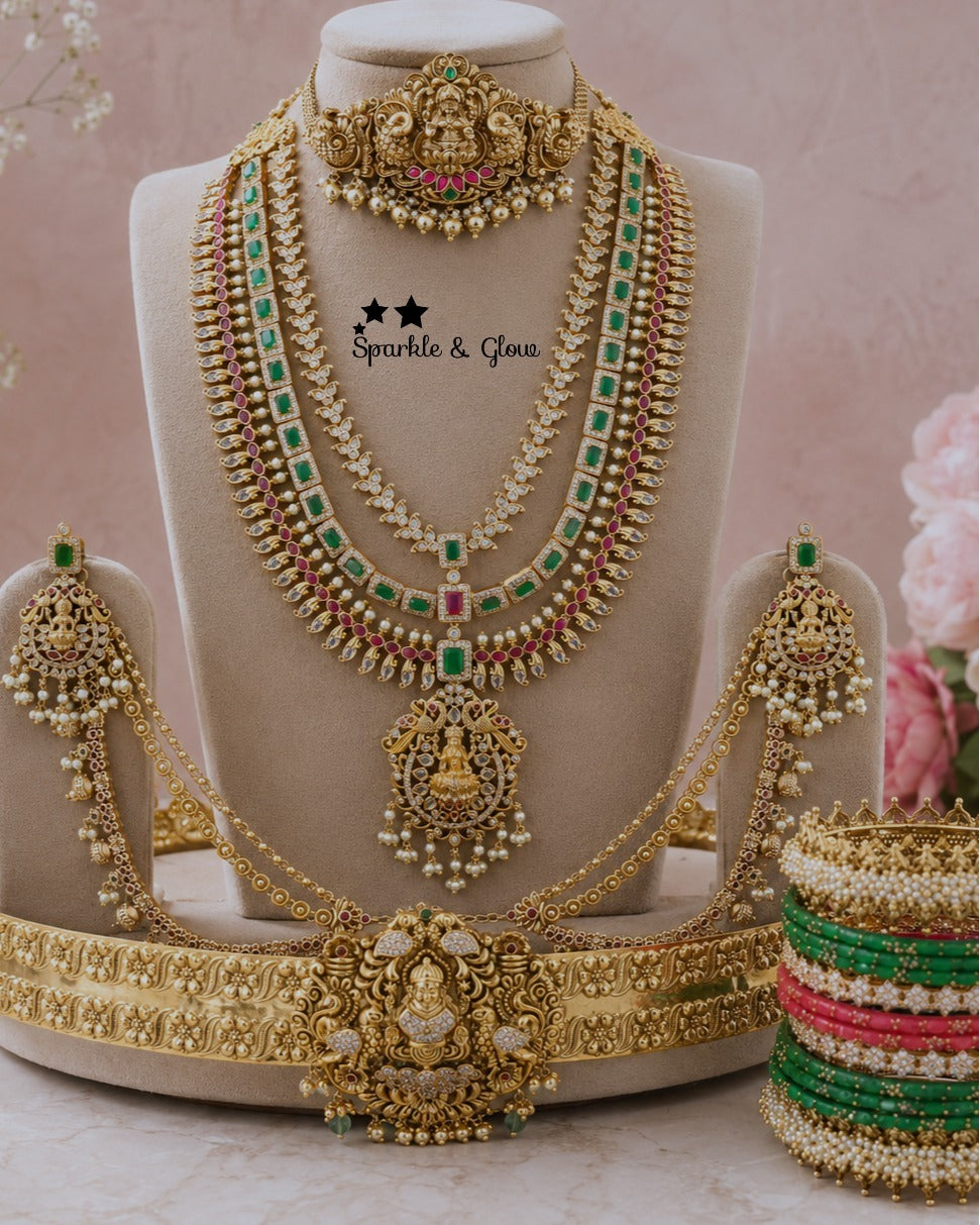 👑 Your bridal look deserves this royal Guttapusalu moment!
Wedding Season Sale Get 15% discount on sitewide
Get Free Gift Above 10k
Get free Domestic shipping
above 2000/- and for international its discounted shipping

1.ID L-455,C-259,E-17101,EC- 818,H-5963
2.ID L-19955,C-16174,EC-31714,H-30296
3.ID L-8093,C-8529,EC- 12949,H-30296
4.ID L-7949,C-1192,EC-31681,H-5963
5.ID L-2023,C-13722,EC-12951,H-8798
6.ID L- 6544,C-3064,E-11245,EC-31709,H-7695
7.ID L-27542,C-32460,E-17101,EC-24320,H-30296
8.ID L-27539,C-1