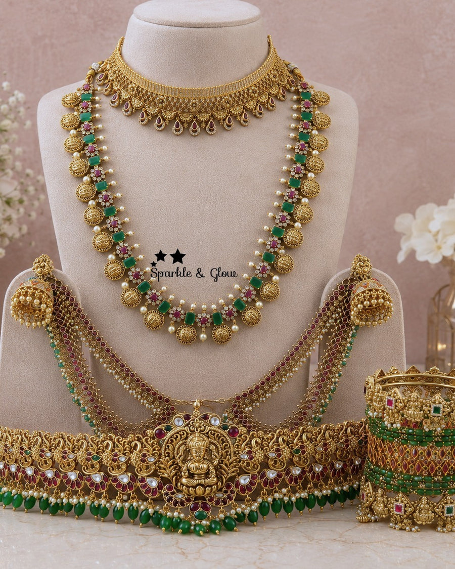 👑 Your bridal look deserves this royal Guttapusalu moment!
Wedding Season Sale Get 15% discount on sitewide
Get Free Gift Above 10k
Get free Domestic shipping
above 2000/- and for international its discounted shipping

1.ID L-455,C-259,E-17101,EC- 818,H-5963
2.ID L-19955,C-16174,EC-31714,H-30296
3.ID L-8093,C-8529,EC- 12949,H-30296
4.ID L-7949,C-1192,EC-31681,H-5963
5.ID L-2023,C-13722,EC-12951,H-8798
6.ID L- 6544,C-3064,E-11245,EC-31709,H-7695
7.ID L-27542,C-32460,E-17101,EC-24320,H-30296
8.ID L-27539,C-1