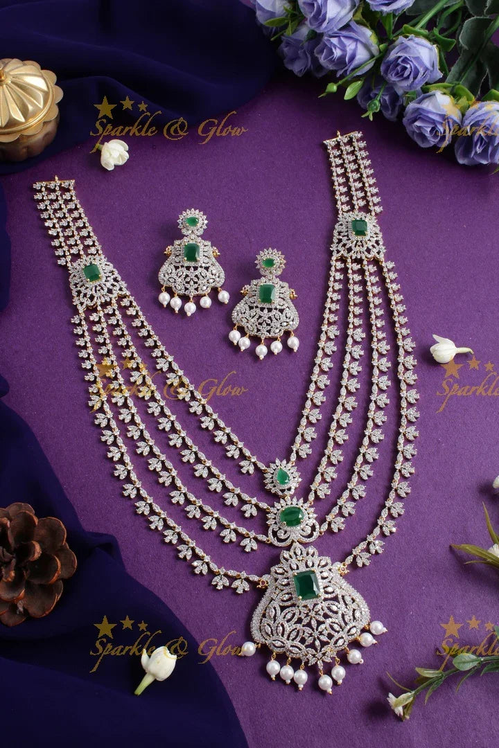 Statement AD layered haram - Green - Sparkle and Glow