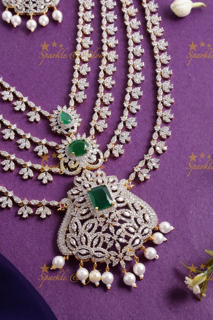 Statement AD layered haram - Green - Sparkle and Glow