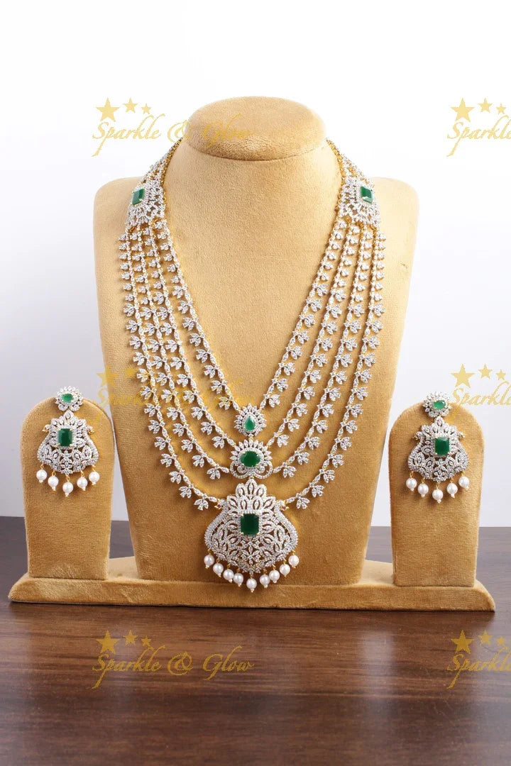 Statement AD layered haram - Green - Sparkle and Glow