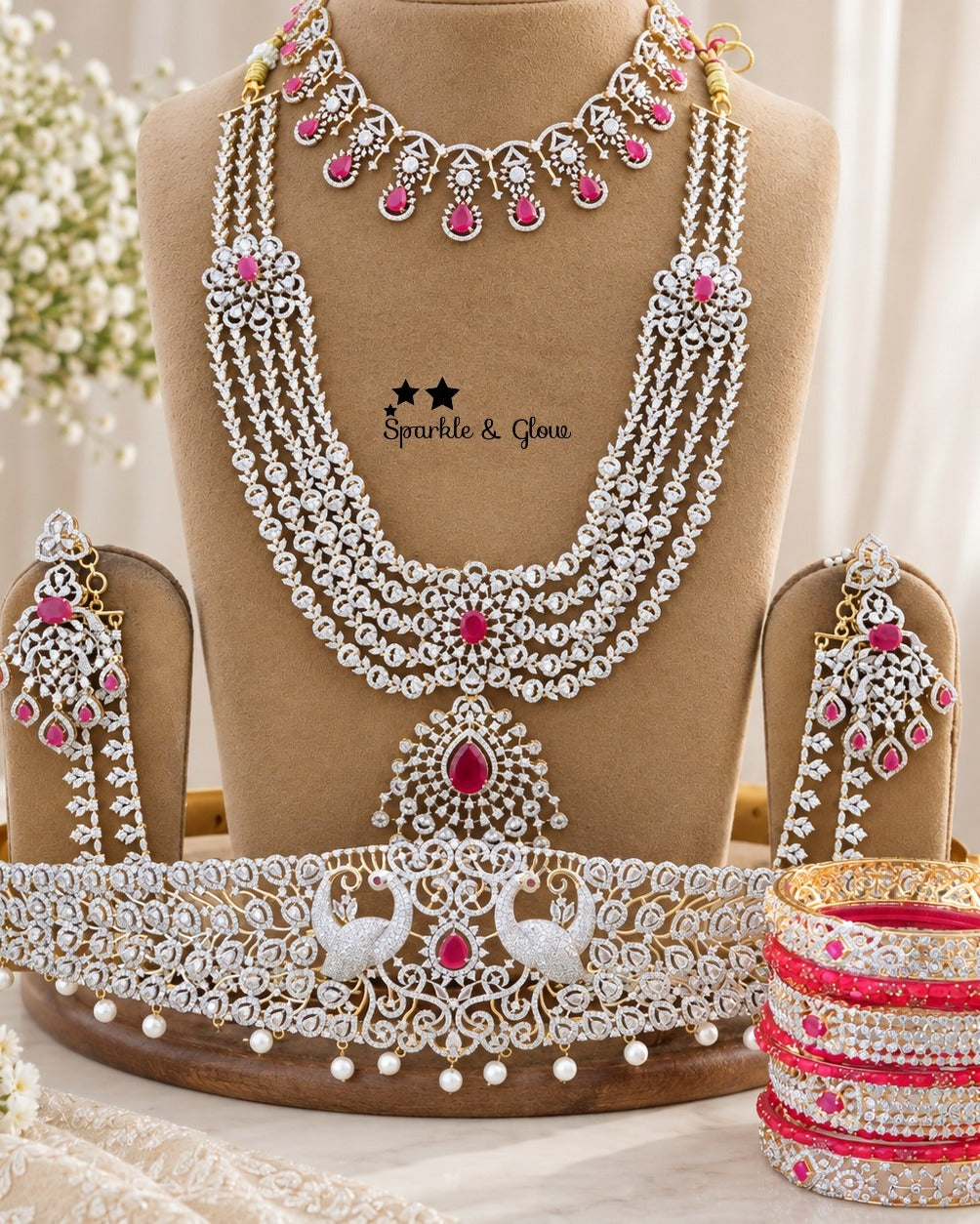 “Bridal sparkle that steals the spotlight ✨💎”
Wedding Season Sale Get 15% discount on sitewide
Get Free Gift Above 10k
Get free Domestic shipping
above 2000/- and for international its discounted shipping

1.ID L-10612,C- 19353,EC-13307,H- 33145
2.ID L-7530,S-33149,C-2010,EC-7742,H-13331
3.ID L-14484,C-33197,EC-22392,H-7569
4.ID L-22260,S- 33172,C-33142,EC-30801,H-16085
5.ID L-14496,C-19425,EC-30805,H-16085
6.ID L-12407,C-5975,EC-30804,H-16085
7.ID L-15152,S- 33116,EC-30802,H-12936

visit website to place 
