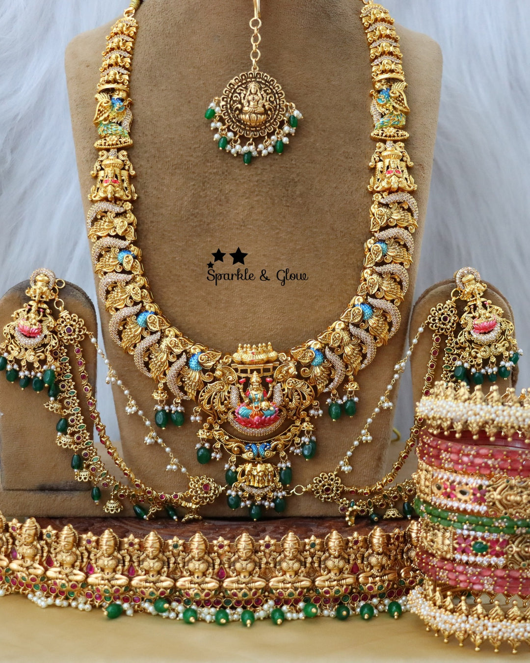 “Temple jewellery that turns every bride into royalty! 👑✨”
Wedding Season Sale Get 15% discount on sitewide
Get Free Gift Above 10k
Get free Domestic shipping
above 2000/- and for international its discounted shipping

1.ID 33642
2.ID L-27688,EC-3657,M-25124,H-7695
3.ID L-27678,EC-31714,M-12054,H-15487
4.ID L-27646,E-11245,EC-16518,M-29078,H-5963
5.ID L-29033,EC-27925,M-7204,H-5963
6.ID L-27649,EC-9522,M-12054,H-15487

visit website to place your order, link in the bio
www.sparkleandglow.co.in
Note: We don