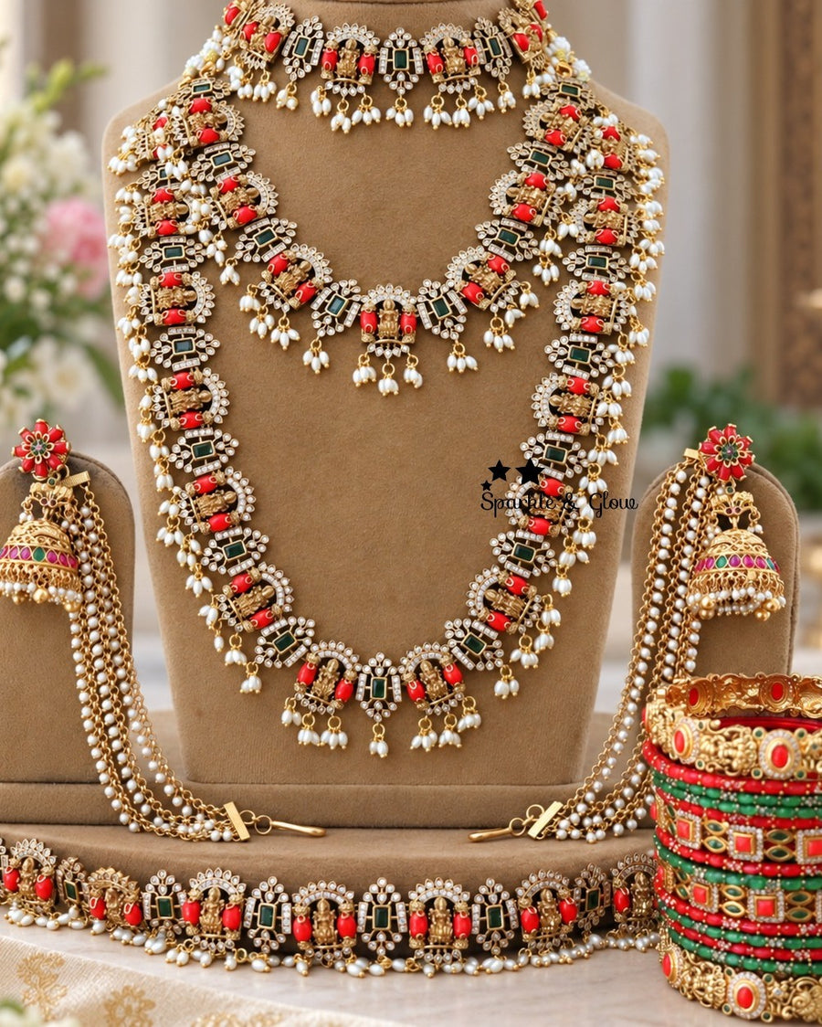 “Temple Glam That Completes Your Bridal Look! 💫”
Wedding Season Sale Get 15% discount on sitewide
Get Free Gift Above 10k
Get free Domestic shipping
above 2000/- and for international its discounted shipping

1.ID L-1171,S-4405,C-20014,EC-15303,H-7695
2.ID L-895,S-13743,C-19350,EC-12951,H-8798
3.ID L-3738,S-3737,C-3313,E-14539,EC-32198,H-15487
4.ID L-18053,S-18021,C-18021,E-12376,EC-16523,H-18053

visit website to place your order, link in the bio
www.sparkleandglow.co.in
Note: We don't take orders from an