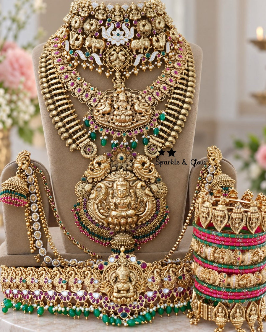 “Temple Glam That Completes Your Bridal Look! 💫”
Wedding Season Sale Get 15% discount on sitewide
Get Free Gift Above 10k
Get free Domestic shipping
above 2000/- and for international its discounted shipping

1.ID L-1171,S-4405,C-20014,EC-15303,H-7695
2.ID L-895,S-13743,C-19350,EC-12951,H-8798
3.ID L-3738,S-3737,C-3313,E-14539,EC-32198,H-15487
4.ID L-18053,S-18021,C-18021,E-12376,EC-16523,H-18053

visit website to place your order, link in the bio
www.sparkleandglow.co.in
Note: We don't take orders from an
