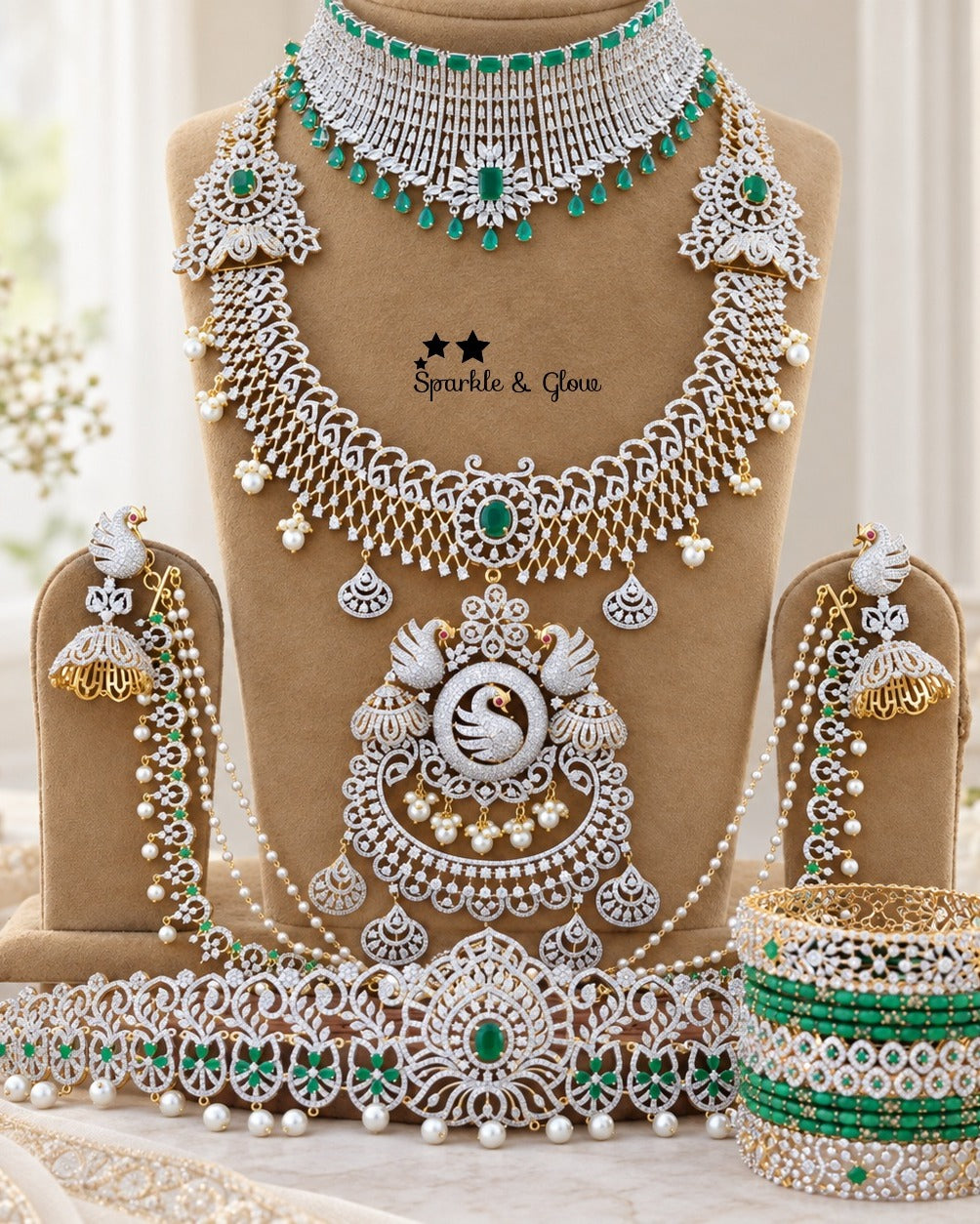 “Bridal sparkle that steals the spotlight ✨💎”
Wedding Season Sale Get 15% discount on sitewide
Get Free Gift Above 10k
Get free Domestic shipping
above 2000/- and for international its discounted shipping

1.ID L-10612,C- 19353,EC-13307,H- 33145
2.ID L-7530,S-33149,C-2010,EC-7742,H-13331
3.ID L-14484,C-33197,EC-22392,H-7569
4.ID L-22260,S- 33172,C-33142,EC-30801,H-16085
5.ID L-14496,C-19425,EC-30805,H-16085
6.ID L-12407,C-5975,EC-30804,H-16085
7.ID L-15152,S- 33116,EC-30802,H-12936

visit website to place 