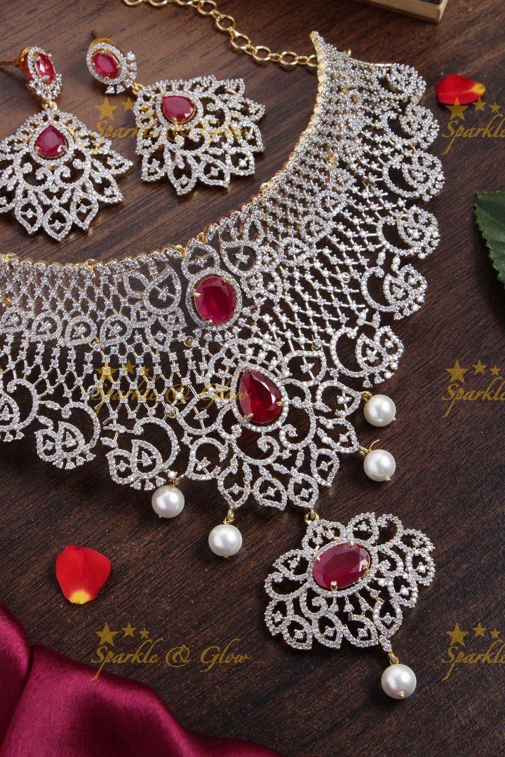 Stunning AD GJ choker - Pink - Sparkle and Glow - Pink - Back Thread