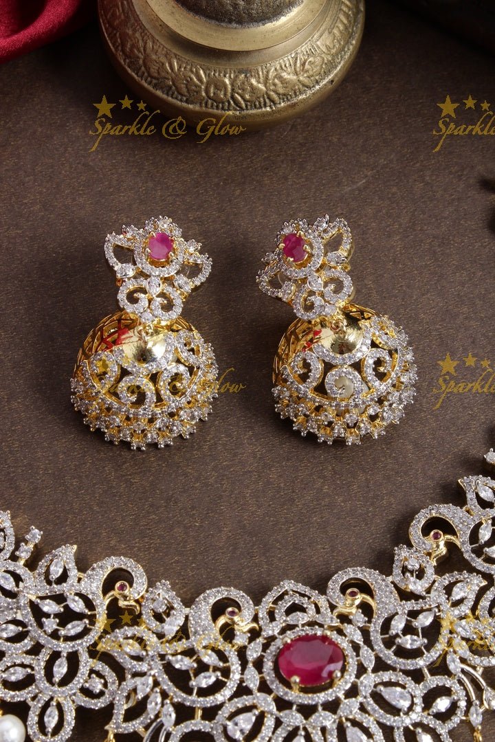Beautiful GJ polish peacock necklace - Pink - Sparkle and Glow - Pink - Back Thread