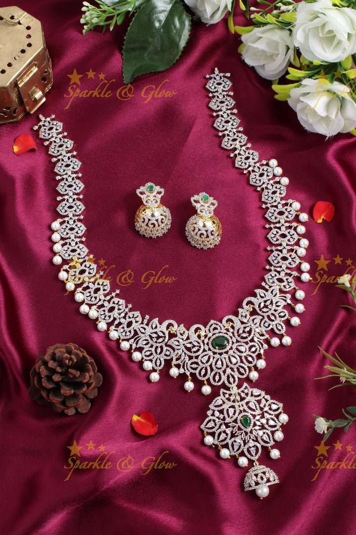 Beautiful GJ polish peacock long necklace - Pink - Sparkle and Glow - Pink - Back Thread
