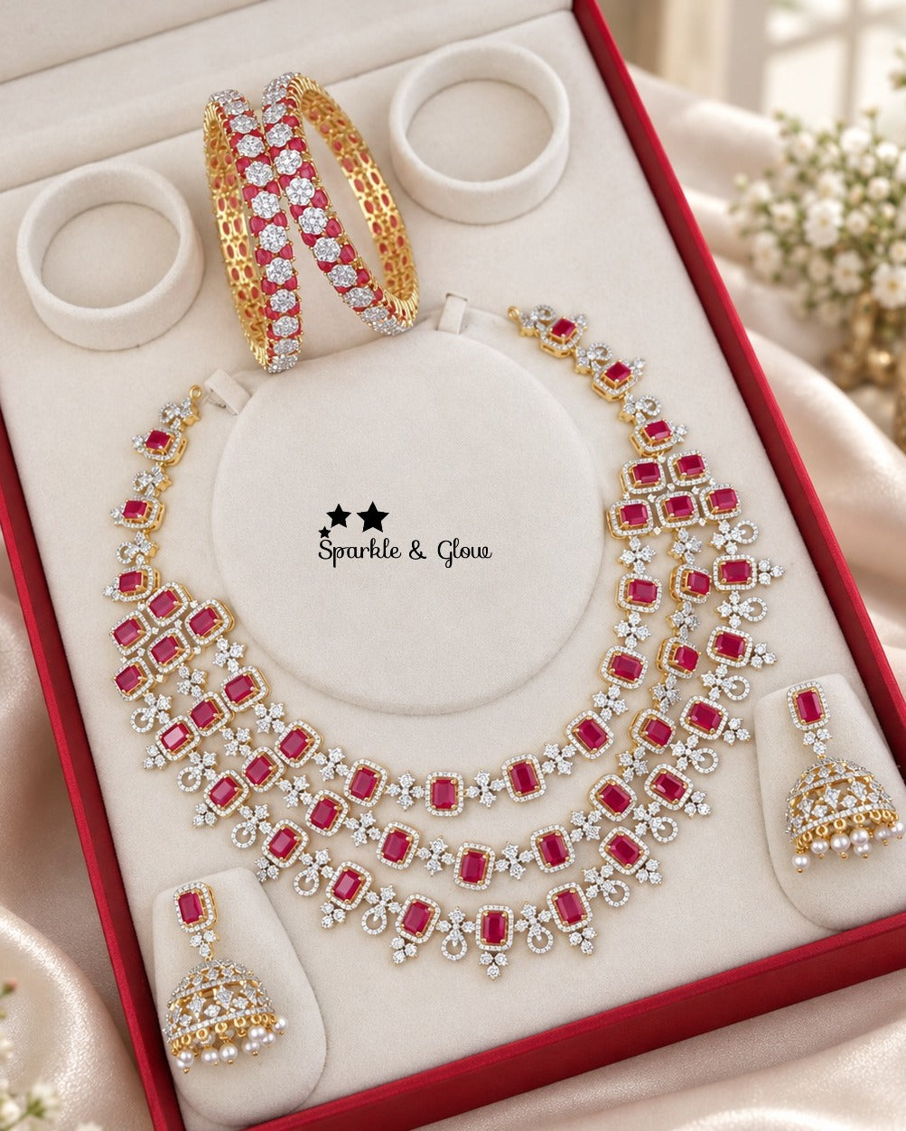 👑 One Set. Endless Sparkle. Instant Bridal Glow! 💎
Wedding Season Sale Get 15% discount on sitewide
Get Free Gift Above 10k
Get free Domestic shipping
above 2000/- and for international its discounted shipping

1.ID S-33202,B-33067_2_4
2.ID S-33151,B-32914_2_4
3.ID S-22334,B-33013_2_4
4.ID S-33231,B-32958_2_6
5.ID S-33203,B-33015_2_4
6.ID S-33220,B-33014_2_4
7.ID S-33225,B-33065_2_4
8.ID S-33116,B-32952_2_4
9.ID S-22333,B-33008_2_4
10.ID S-33233,B-32956_2_4

visit website to place your order, link in the 