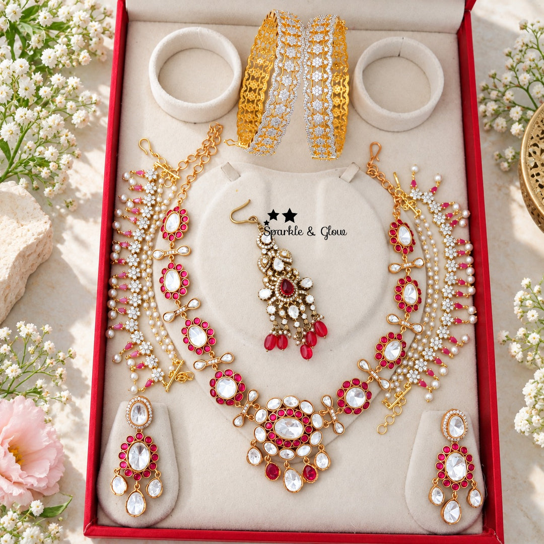 This Semi Bridal Set is made to steal the spotlight 💫
Wedding Season Sale Get 15% discount on sitewide
Get Free Gift Above 10k
Get free Domestic shipping
above 2000/- and for international its discounted shipping

1. ID S-15927, EC-21152, M-30660, B-20131
2. ID S-15917, EC-21151, M-16001, B-33014_2_4
3.ID S-15920, EC-30800, M-15998, B-33067_2_4
4. ID S-15913, EC-22379, M-23896, B-33069_2_6
5. ID S-15933, EC-21152, M-25133, B-33162
6. ID S-15922, EC- 31471, M-16040, B-16826
7.ID S-15931, EC-31472, M-23855, 
