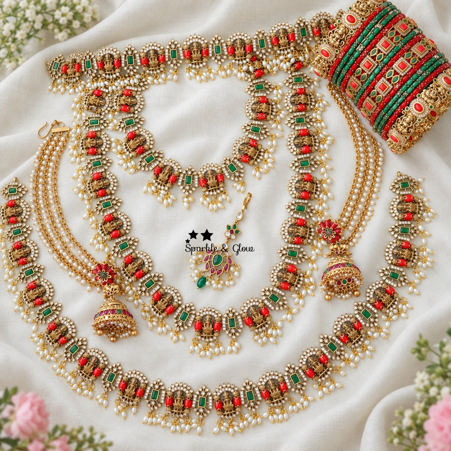 “A Bridal Set That Brings Tradition to Life! 🌸👰”
Wedding Season Sale Get 15% discount on sitewide
Get Free Gift Above 10k
Get free Domestic shipping
above 2000/- and for international its discounted shipping

1.ID L-3738,S-3737,C-3313,E-14539,EC-32198,M-25116,H-15498
2.ID L-1171,S-4405,C-20014,EC-15303,M-15996,H-8789
3.ID L-895,S-13743,C-19350,EC-12951,M-25133,H-3479
4.ID L-18053,S-18021,C-18021,E-12376,EC-16523,M-26864,H-18053

visit website to place your order, link in the bio
www.sparkleandglow.co.in

