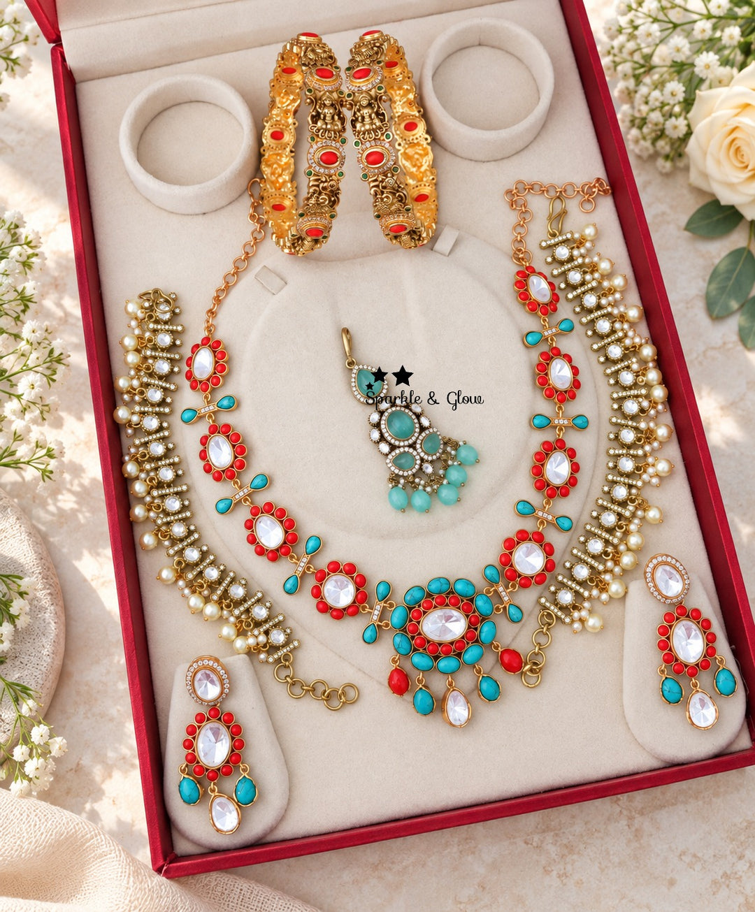 This Semi Bridal Set is made to steal the spotlight 💫
Wedding Season Sale Get 15% discount on sitewide
Get Free Gift Above 10k
Get free Domestic shipping
above 2000/- and for international its discounted shipping

1. ID S-15927, EC-21152, M-30660, B-20131
2. ID S-15917, EC-21151, M-16001, B-33014_2_4
3.ID S-15920, EC-30800, M-15998, B-33067_2_4
4. ID S-15913, EC-22379, M-23896, B-33069_2_6
5. ID S-15933, EC-21152, M-25133, B-33162
6. ID S-15922, EC- 31471, M-16040, B-16826
7.ID S-15931, EC-31472, M-23855, 