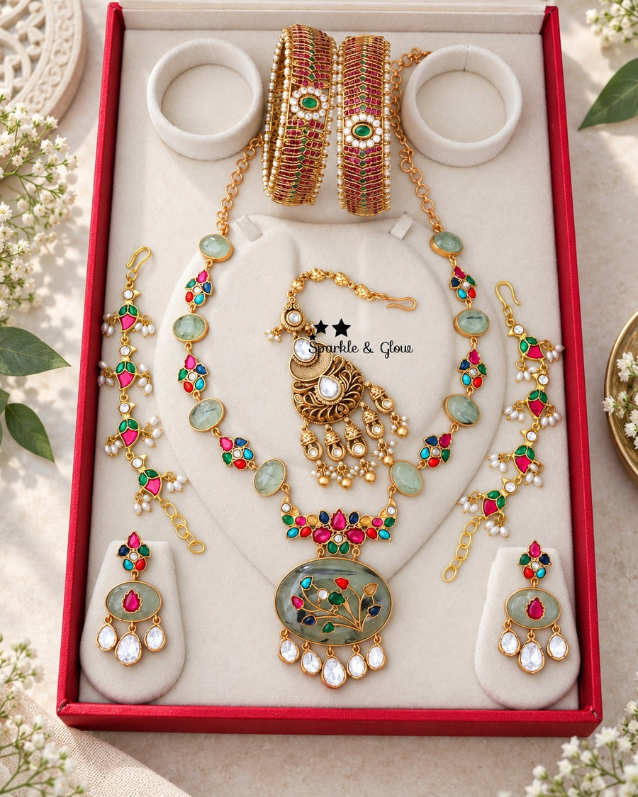 This Semi Bridal Set is made to steal the spotlight 💫
Wedding Season Sale Get 15% discount on sitewide
Get Free Gift Above 10k
Get free Domestic shipping
above 2000/- and for international its discounted shipping

1. ID S-15927, EC-21152, M-30660, B-20131
2. ID S-15917, EC-21151, M-16001, B-33014_2_4
3.ID S-15920, EC-30800, M-15998, B-33067_2_4
4. ID S-15913, EC-22379, M-23896, B-33069_2_6
5. ID S-15933, EC-21152, M-25133, B-33162
6. ID S-15922, EC- 31471, M-16040, B-16826
7.ID S-15931, EC-31472, M-23855, 