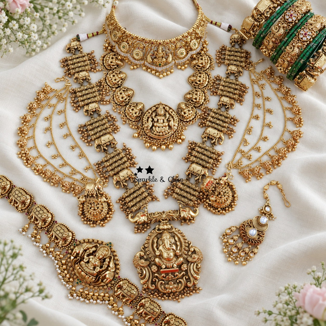“A Bridal Set That Brings Tradition to Life! 🌸👰”
Wedding Season Sale Get 15% discount on sitewide
Get Free Gift Above 10k
Get free Domestic shipping
above 2000/- and for international its discounted shipping

1.ID L-3738,S-3737,C-3313,E-14539,EC-32198,M-25116,H-15498
2.ID L-1171,S-4405,C-20014,EC-15303,M-15996,H-8789
3.ID L-895,S-13743,C-19350,EC-12951,M-25133,H-3479
4.ID L-18053,S-18021,C-18021,E-12376,EC-16523,M-26864,H-18053

visit website to place your order, link in the bio
www.sparkleandglow.co.in

