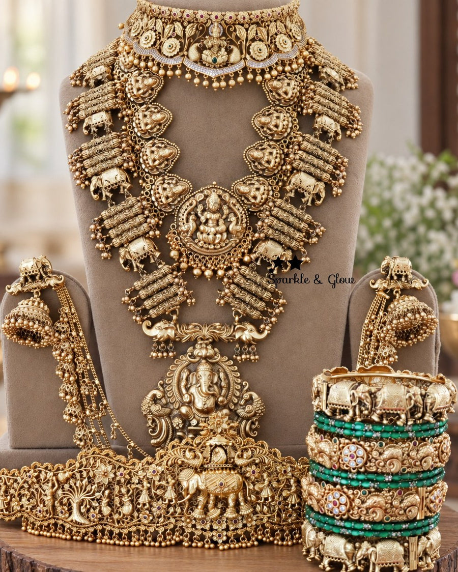 “Temple Glam That Completes Your Bridal Look! 💫”
Wedding Season Sale Get 15% discount on sitewide
Get Free Gift Above 10k
Get free Domestic shipping
above 2000/- and for international its discounted shipping

1.ID L-1171,S-4405,C-20014,EC-15303,H-7695
2.ID L-895,S-13743,C-19350,EC-12951,H-8798
3.ID L-3738,S-3737,C-3313,E-14539,EC-32198,H-15487
4.ID L-18053,S-18021,C-18021,E-12376,EC-16523,H-18053

visit website to place your order, link in the bio
www.sparkleandglow.co.in
Note: We don't take orders from an
