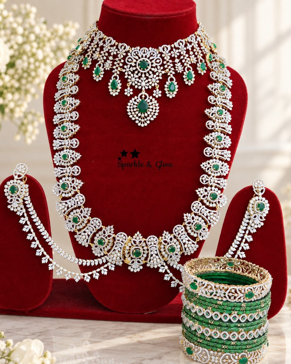 Bridal Glam That Shines From Every Angle! 👰💎
Wedding Season Sale Get 15% discount on sitewide
Get Free Gift Above 10k
Get free Domestic shipping
above 2000/- and for international its discounted shipping

1.ID L-33145,C-19353,EC-19561
2.ID L-7902,C-5977,EC-30805
3.ID L-33150,C-33124,EC-27010
4.ID L-33168,C-33158,EC-30800
5.ID L-33190,C-19351,EC-19561
6.ID L-26921,C-33123,EC-22379
7.ID L-33144,C-33174,EC-30801
8.ID L-33191,C-19352,EC-16194

visit website to place your order, link in the bio
www.sparkleandg
