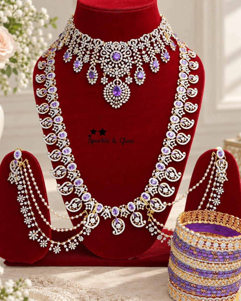 Bridal Glam That Shines From Every Angle! 👰💎
Wedding Season Sale Get 15% discount on sitewide
Get Free Gift Above 10k
Get free Domestic shipping
above 2000/- and for international its discounted shipping

1.ID L-33145,C-19353,EC-19561
2.ID L-7902,C-5977,EC-30805
3.ID L-33150,C-33124,EC-27010
4.ID L-33168,C-33158,EC-30800
5.ID L-33190,C-19351,EC-19561
6.ID L-26921,C-33123,EC-22379
7.ID L-33144,C-33174,EC-30801
8.ID L-33191,C-19352,EC-16194

visit website to place your order, link in the bio
www.sparkleandg