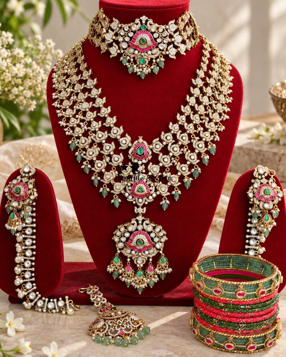 ✨ Your Bridal Look Deserves This Much Royalty!
Wedding Season Sale Get 15% discount on sitewide
Get Free Gift Above 10k
Get free Domestic shipping
above 2000/- and for international its discounted shipping

1.ID L-7133,S-6895,E-17101,EC-24241,M-7204
2.ID L-13644,S-11363,E-29555,EC- 818,M-23843
3.ID L-952,S-741,EC-1098,M-26868
4.ID L-19253,C-19251,EC-31471
5.ID L-6637,S-6299,E-12803,EC-15303,M-16118
6.ID L-8512,S-6299,EC-9537,M-7204
7.ID L-6641,S-11631,EC-9534,M-25133
8.ID L-455,S-188,E-17101,EC-818,M-29101
