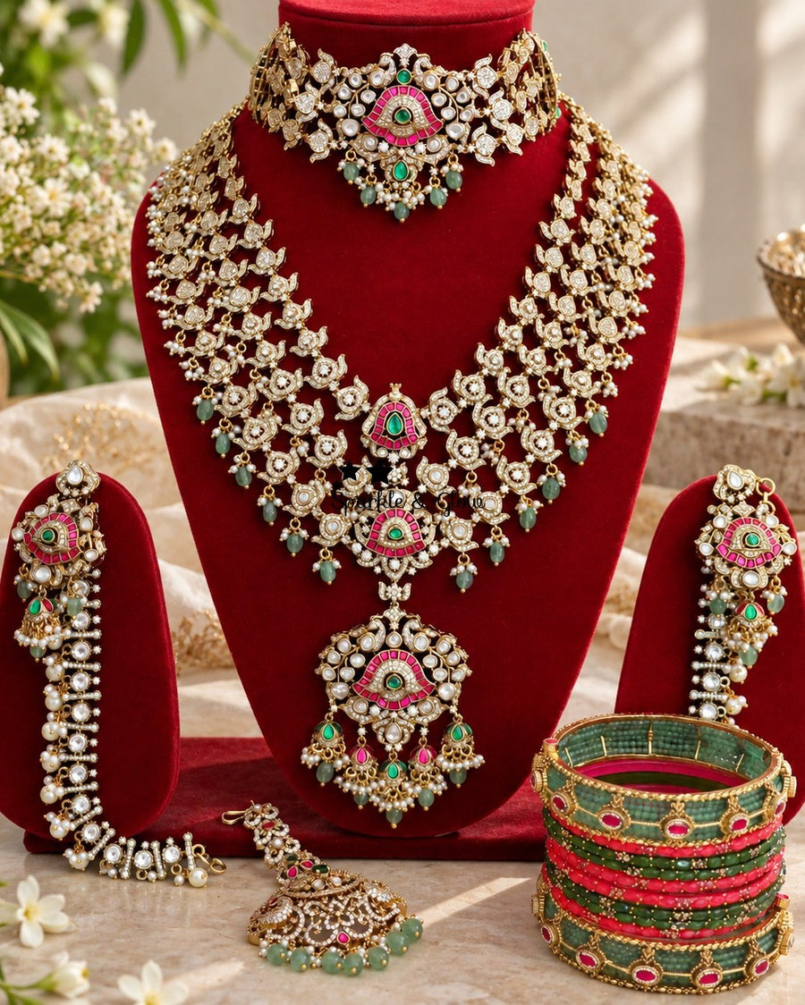 ✨ Your Bridal Look Deserves This Much Royalty!
Wedding Season Sale Get 15% discount on sitewide
Get Free Gift Above 10k
Get free Domestic shipping
above 2000/- and for international its discounted shipping

1.ID L-7133,S-6895,E-17101,EC-24241,M-7204
2.ID L-13644,S-11363,E-29555,EC- 818,M-23843
3.ID L-952,S-741,EC-1098,M-26868
4.ID L-19253,C-19251,EC-31471
5.ID L-6637,S-6299,E-12803,EC-15303,M-16118
6.ID L-8512,S-6299,EC-9537,M-7204
7.ID L-6641,S-11631,EC-9534,M-25133
8.ID L-455,S-188,E-17101,EC-818,M-29101
